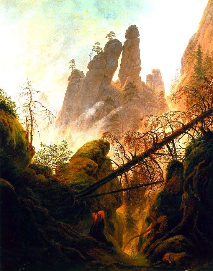 The Gorge   Caspar David Friedrich