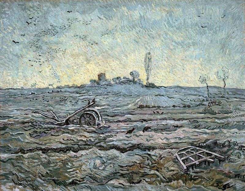 Aratro e erpice (miglio)   Vincent Van Gogh