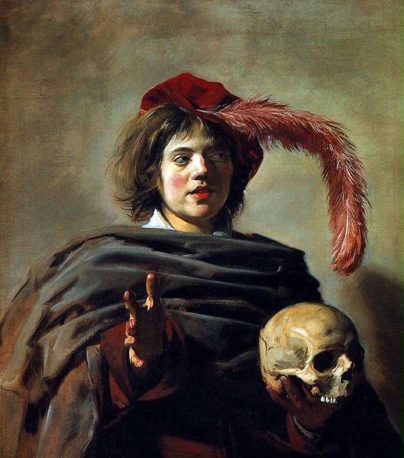 Ritratto di un giovane con un teschio (Vanitas)   Frans Hals