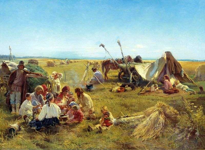 Pranzo contadino durante la vendemmia   Konstantin Makovsky