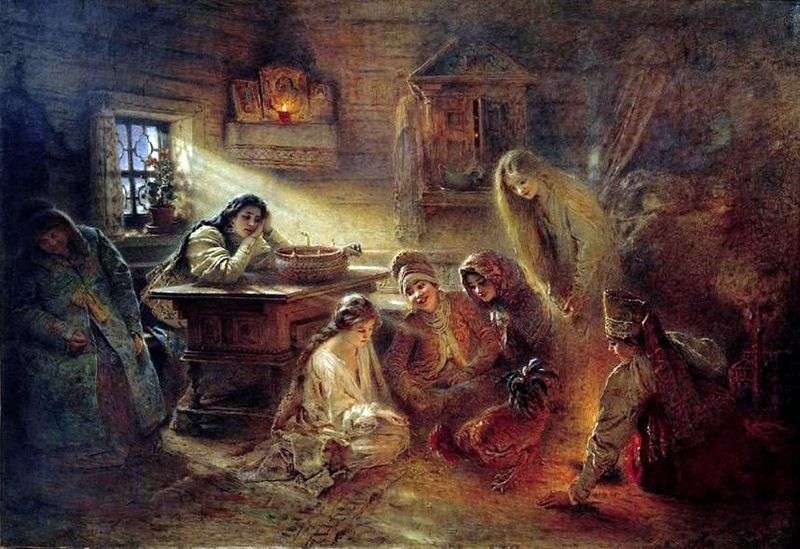Divinazione natalizia   Konstantin Makovsky