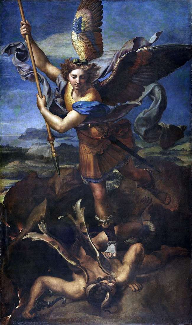 San Michele e il diavolo   Rafael Santi