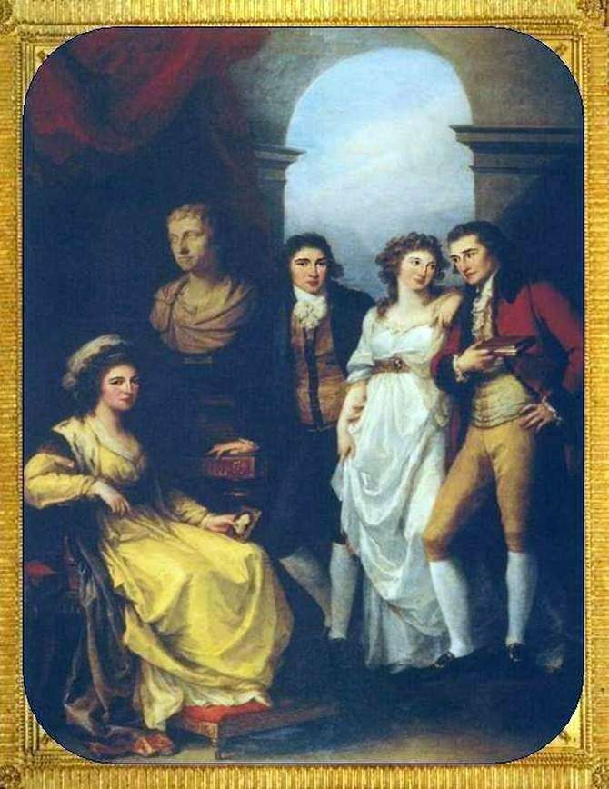 Ritratto di famiglia di E. P. Baryatinskaya   Kaufman, Angelika