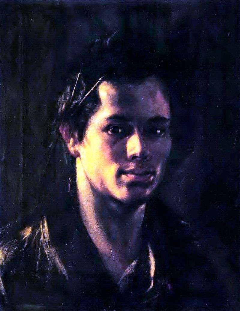 Autoritratto con nappe dietro lorecchio   Orest Kiprensky