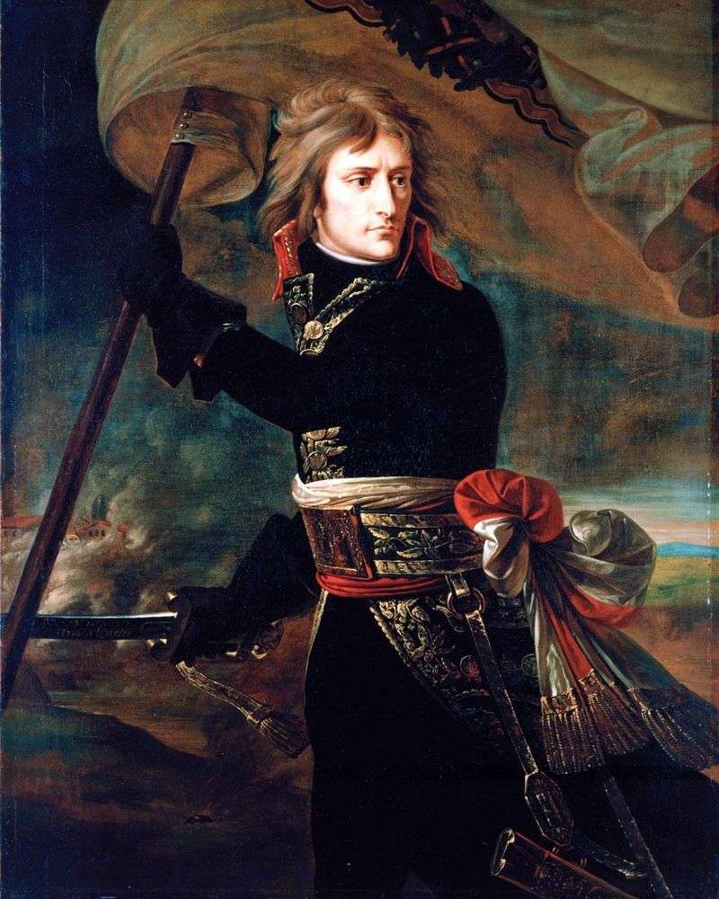 Bonaparte sul ponte Arkolsky 17 novembre   Antoine Gros