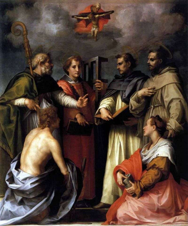 Disputa della Trinità (Controversia)   Andrea del Sarto