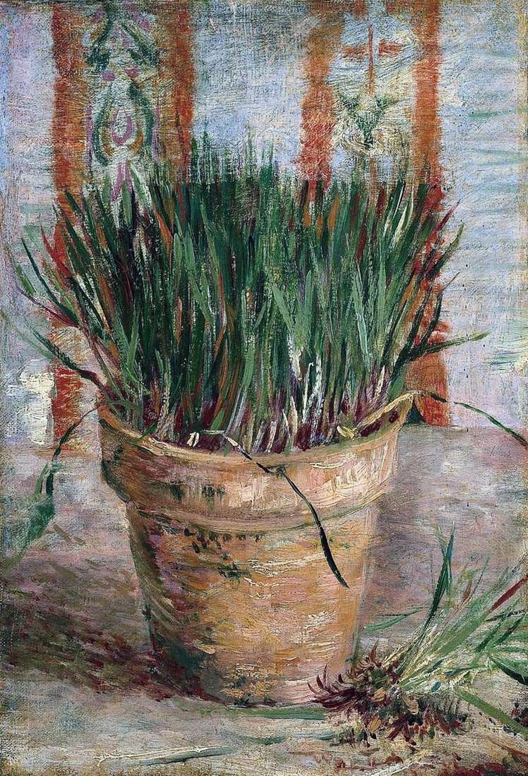 Vaso di fiori con cipolle   Vincent Van Gogh