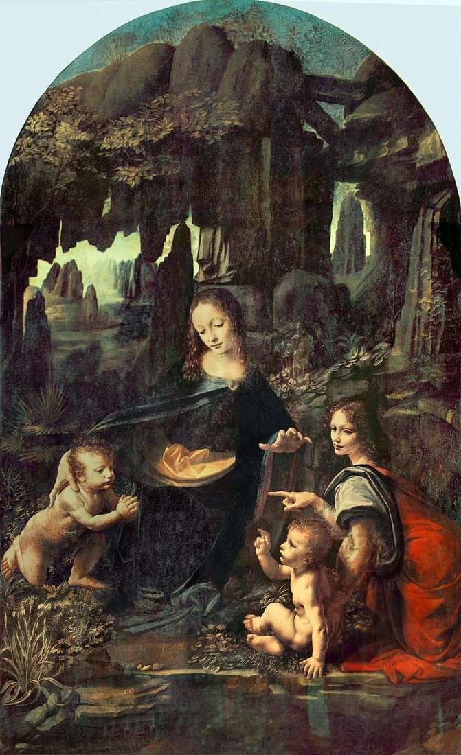Madonna in the Rocks (Madonna in the Grotto)   Leonardo Da Vinci