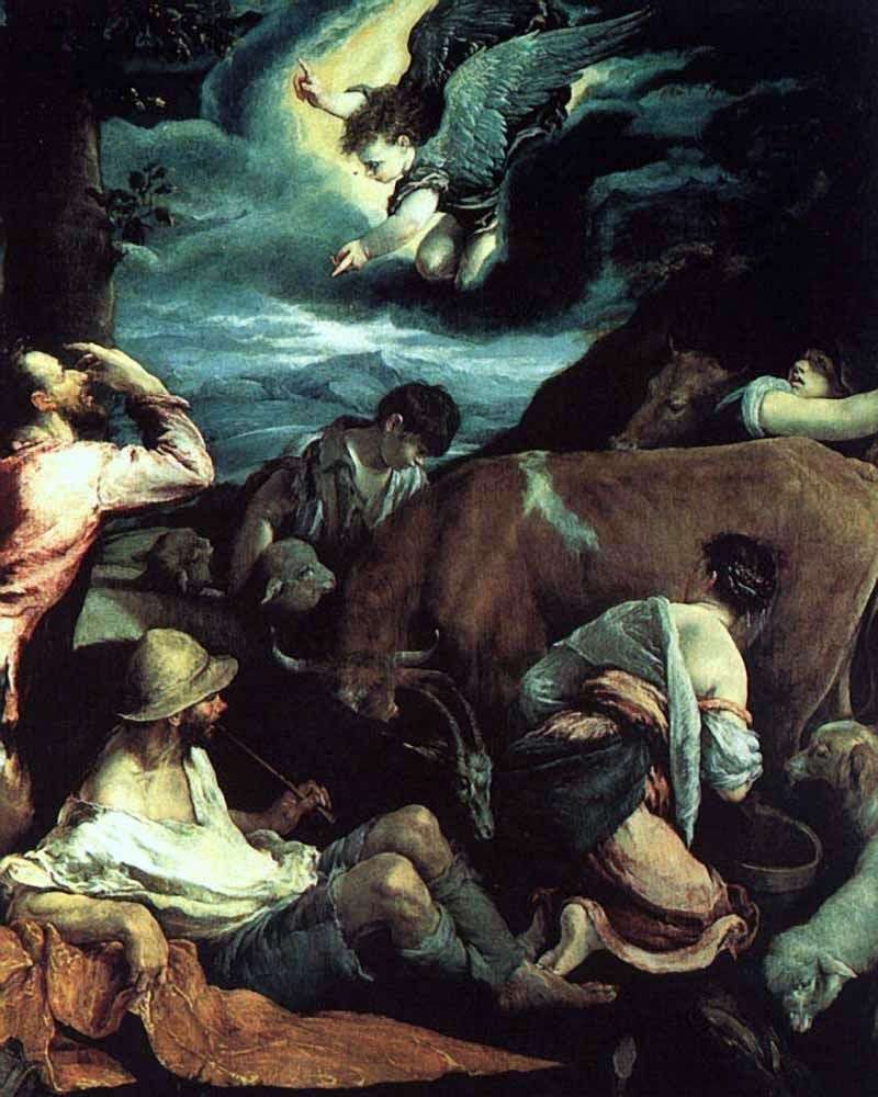 Annunciazione ai pastori   Jacopo Bassano