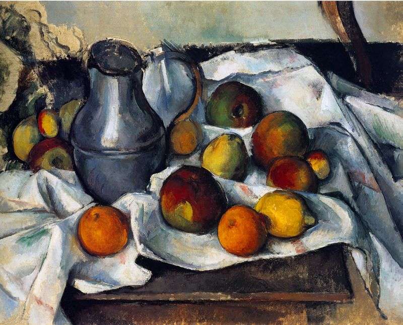 Brocca e frutta   Paul Cezanne