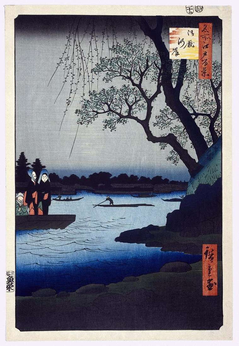 Argine di Ommayagashi   Utagawa Hiroshige