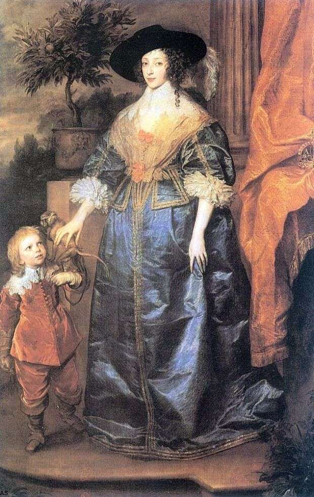 La regina Henrietta Maria e Sir Jeffrey Hudson   Anthony Van Dyck