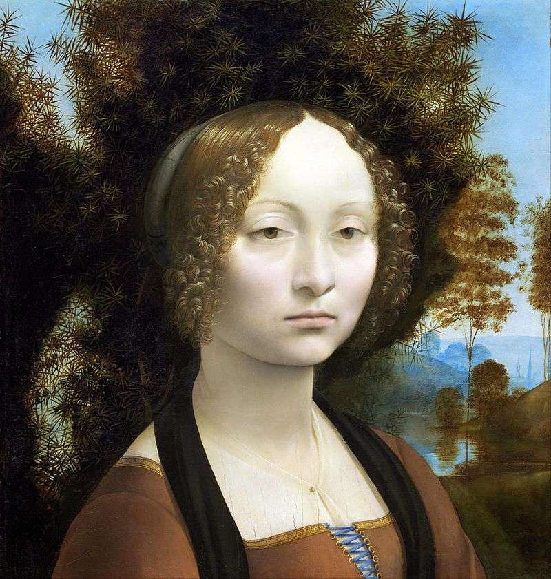 Ritratto di Zinerva de Bensi   Leonardo da Vinci