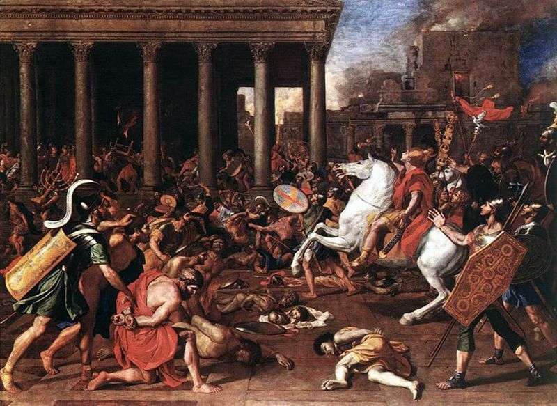 Distruzione del tempio a Gerusalemme   Nicolas Poussin