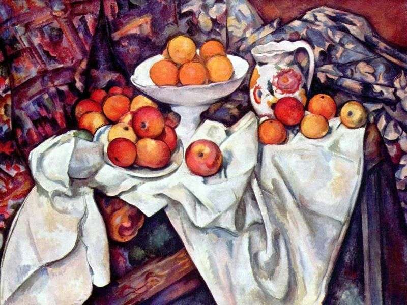 Natura morta con mele e arance   Paul Cezanne