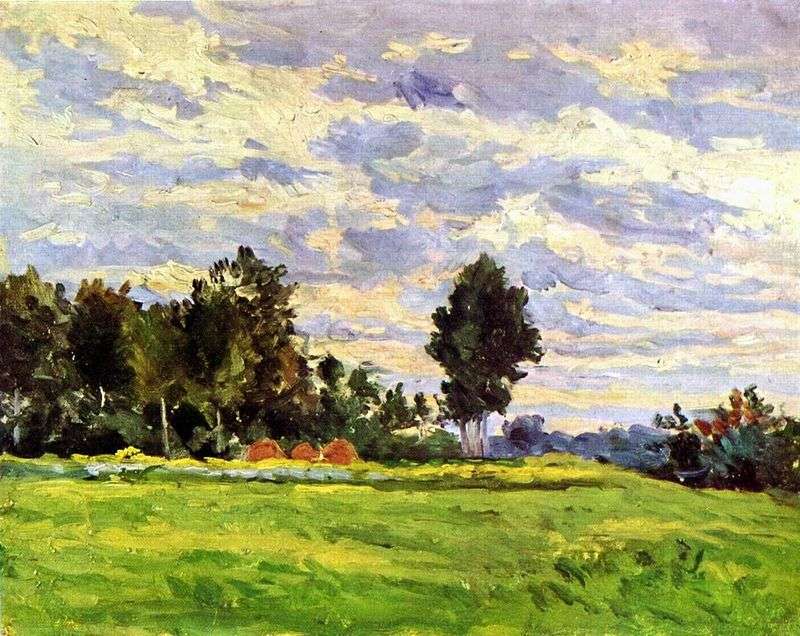 Paesaggio in Île de France   Paul Cezanne