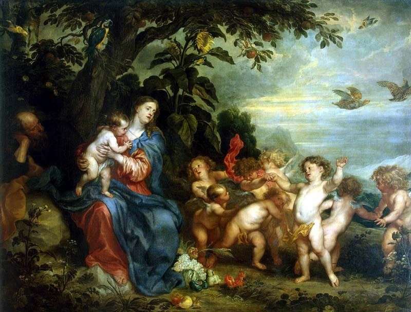 Riposo durante la fuga in Egitto   Anthony Van Dyck