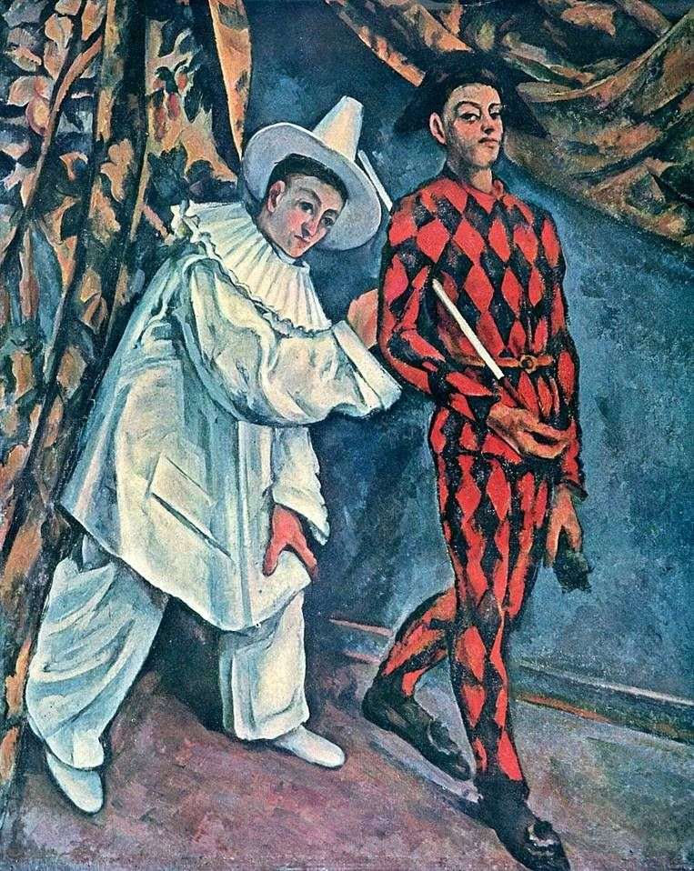 Pierrot e Arlecchino (Maslenitsa)   Paul Cezanne