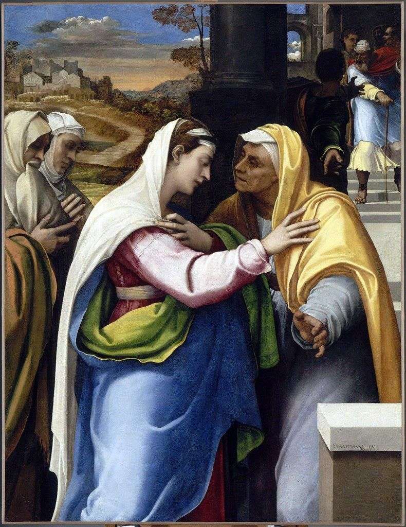 Lincontro di Maria ed Elisabetta   Sebastiano del Piombo