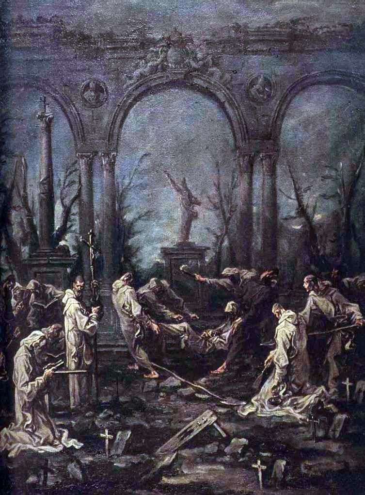 Funerali del monaco   Alessandro Magnasco