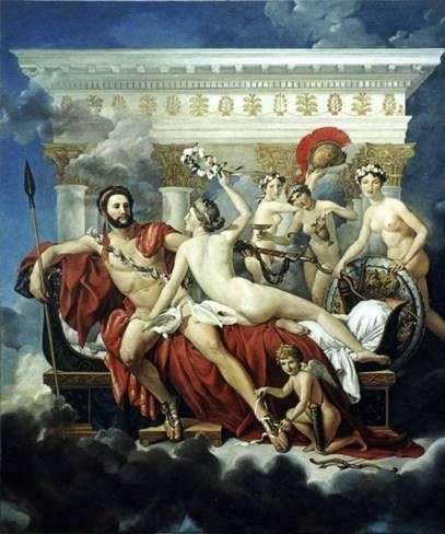 Marte disarmato da Venere e le tre grazie   Jacques Louis David