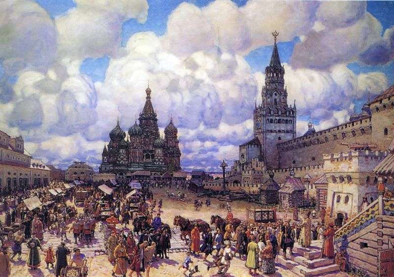 Piazza Rossa nella seconda metà del XVII secolo   Apollinary Vasnetsov