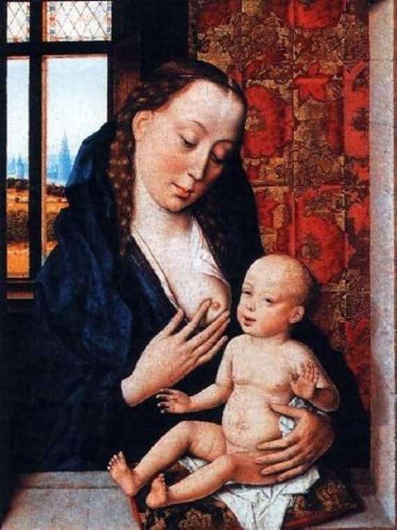 Madonna che allatta il bambino   Dirk Bouts