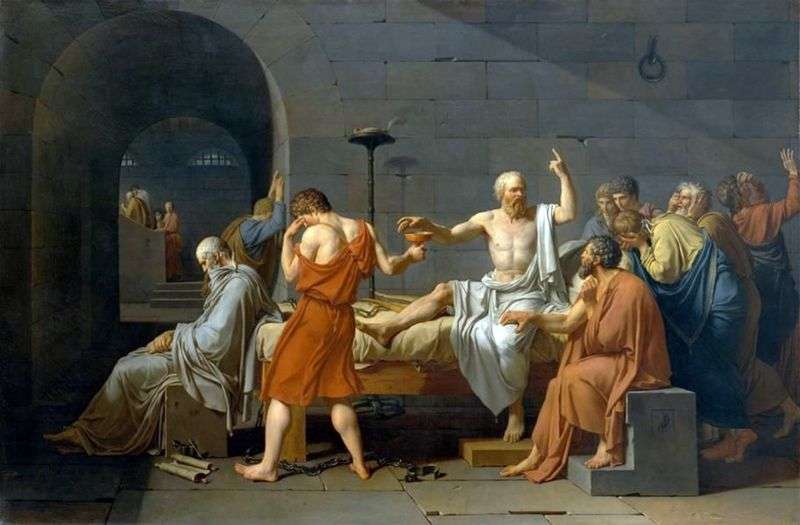 Morte di Socrate   Jacques Louis David