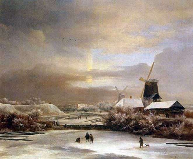 Scena invernale   Jacob van Ruisdal