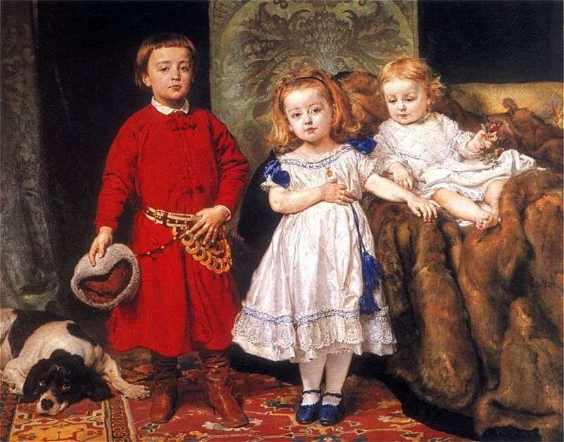 Ritratto dei tre figli dellartista   Jan Aloizy Mateiko
