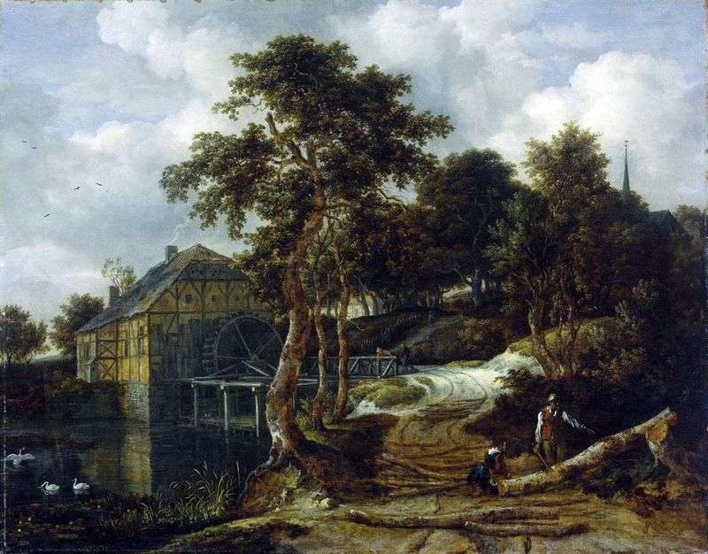 Paesaggio con mulino   Jacob van Ruisdal