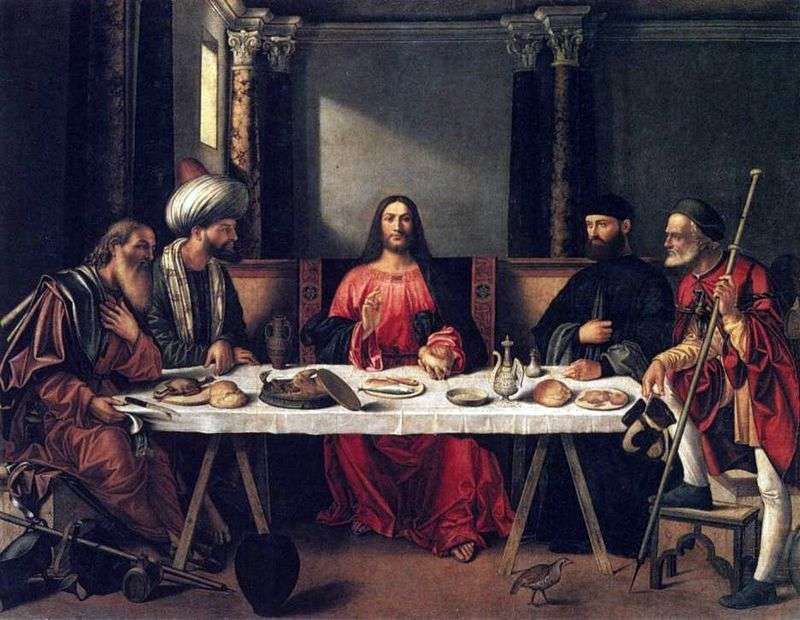 Cena ad Emmaus   Giovanni Bellini