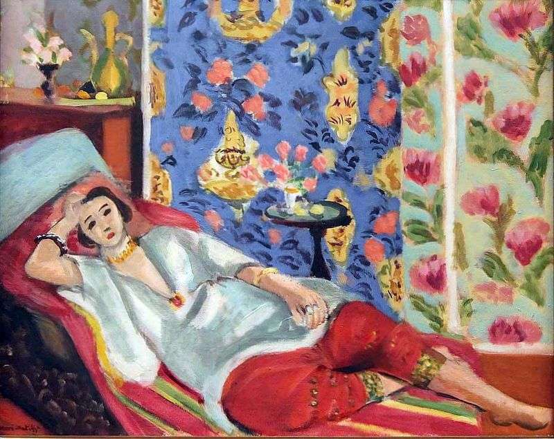 Odalisque in shalvarah rosso   Henri Matisse