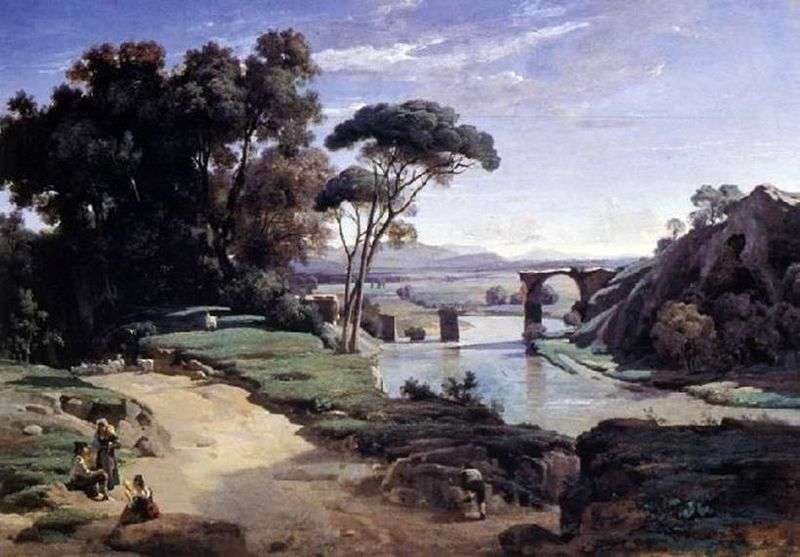 Bridge to Narni   Camille Corot