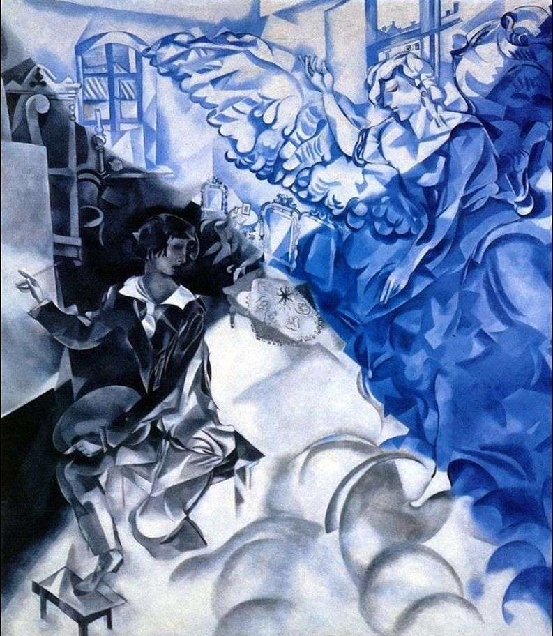 Autoritratto con musa (sogno)   Marc Chagall