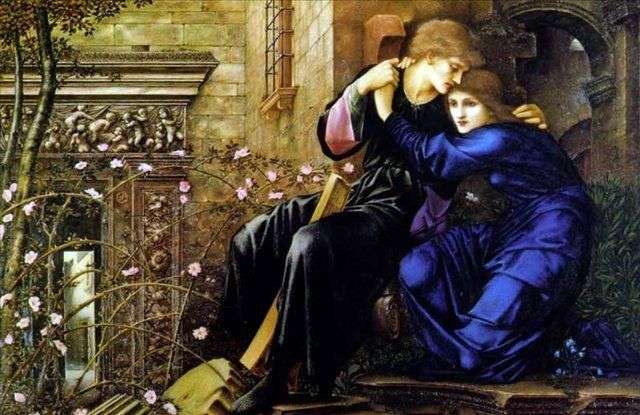Amore tra le rovine   Edward Burne Jones