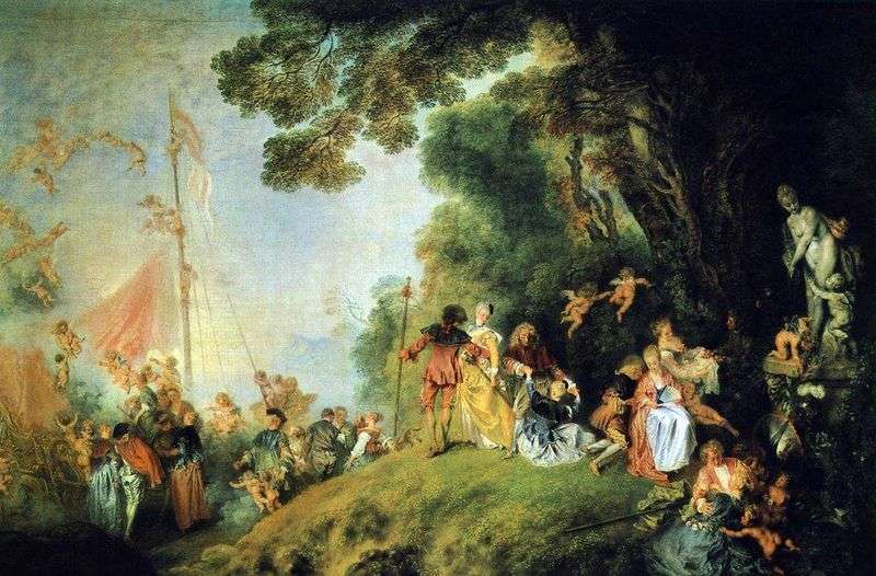Arrivando sullisola di Kiefer   Jean Antoine Watteau