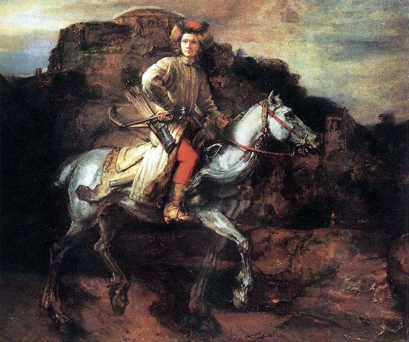 Cavaliere polacco   Rembrandt Harmens Van Rhine