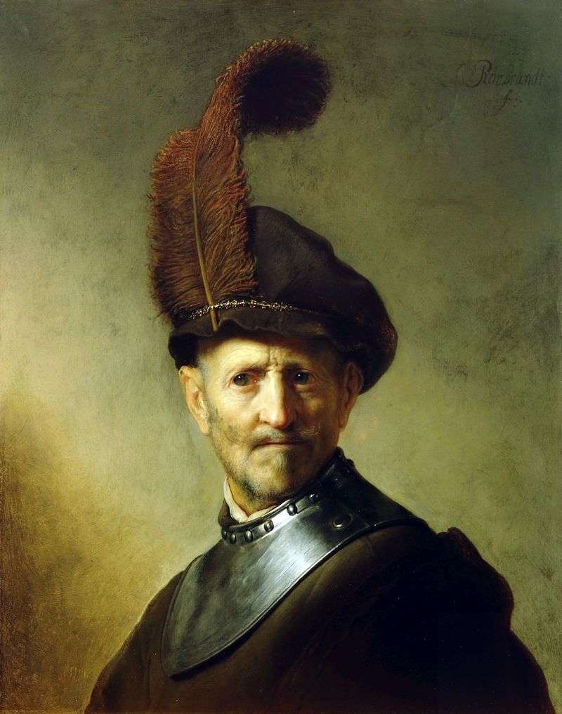 Ritratto di un vecchio guerriero   Rembrandt Harmens Van Rhine