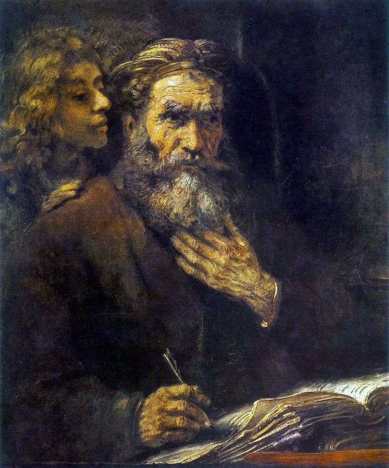 San Matteo e langelo   Rembrandt Harmens Van Rhine