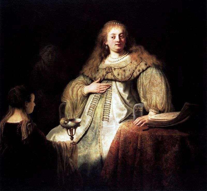 Sofonisba prende una ciotola di veleno   Rembrandt Harmens Van Rhine