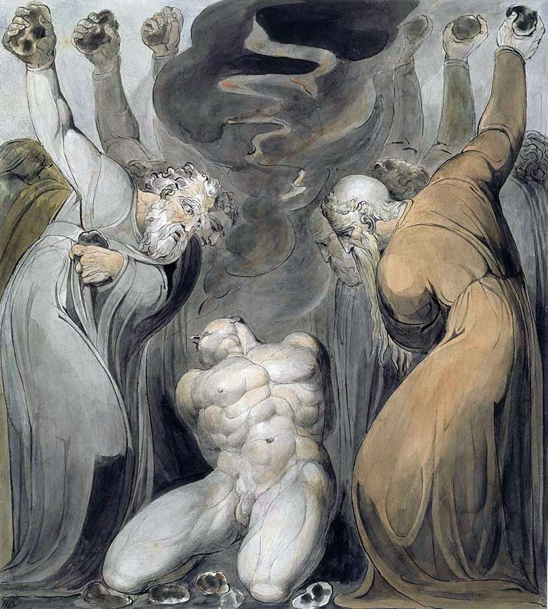 Stoning Ahan   William Blake