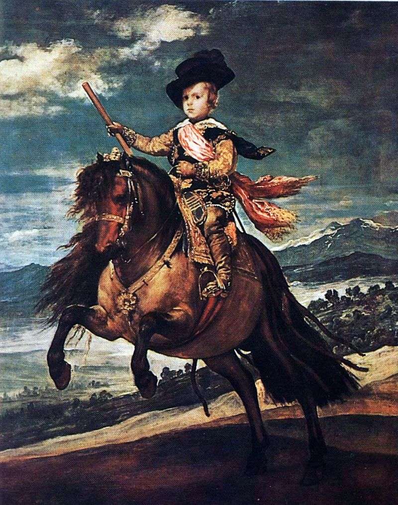 Ritratto equestre di Infanta Balthazar Carlos   Diego Velasquez