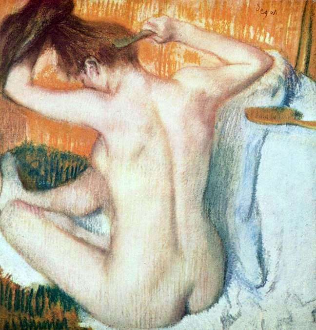 La donna alla toilette   Edgar Degas