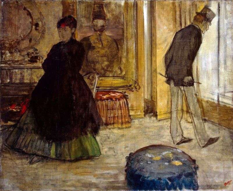 Interno con due figure   Edgar Degas