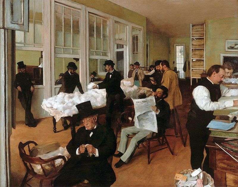 Ufficio del cotone di New Orleans   Edgar Degas