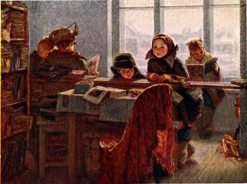 Nella biblioteca rurale   Irina Shevandronova