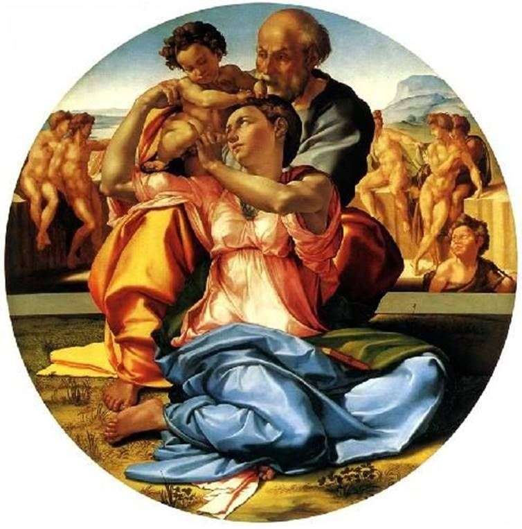 Sacra Famiglia (Tondo Doni)   Michelangelo Buonarroti