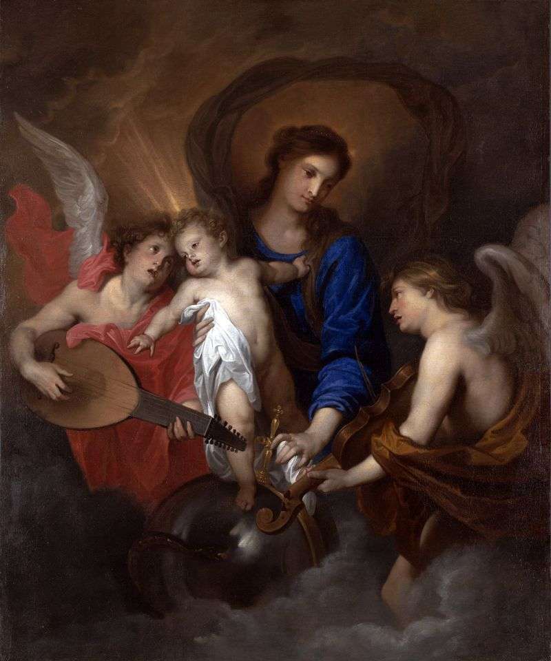 Madonna col Bambino e angeli   Anthony Van Dyck