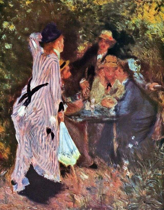 In the Garden (Sotto gli alberi a Moulins de la Galette)   Pierre Auguste Renoir